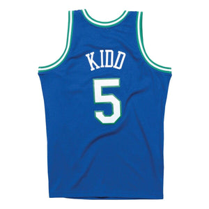 Jason Kidd Dallas Mavericks Mitchell & Ness NBA Swingman Trikot 1994-1995 Blau - STADIUMDREAMS