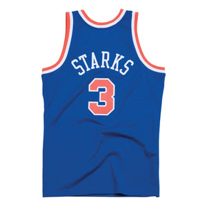 John Starks New York Knicks Mitchell & Ness NBA Swingman Trikot 1991-1992 Blau - STADIUMDREAMS