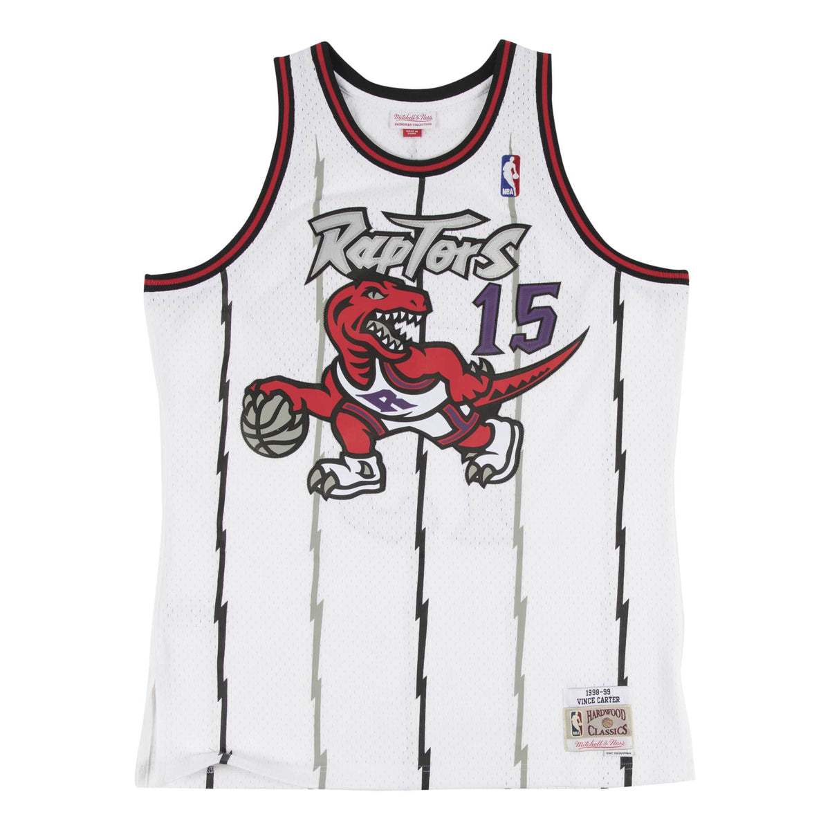 Vince Carter Toronto Raptors Mitchell & Ness NBA Swingman Trikot 1998-1999 Weiss - STADIUMDREAMS