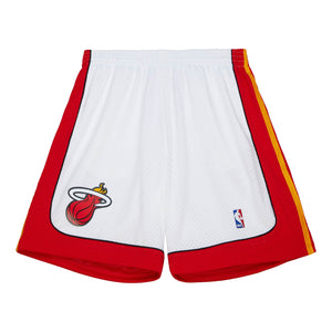 Miami Heat Mitchell & Ness NBA Swingman Shorts 2005 Weiss - STADIUMDREAMS