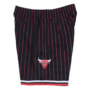 Chicago Bulls Mitchell & Ness NBA Swingman Shorts 1995-1996 Schwarz - STADIUMDREAMS