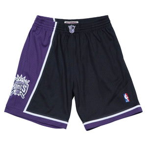 Sacramento Kings Mitchell & Ness NBA Swingman Shorts 2000-2001 Schwarz - STADIUMDREAMS