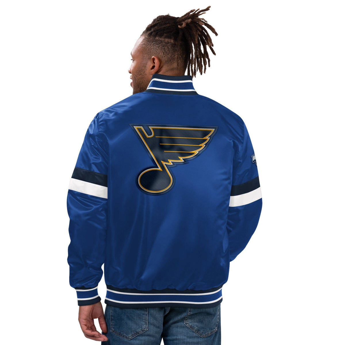 St. Louis Blues NHL Homegame Satin Jacke blau - STADIUMDREAMS