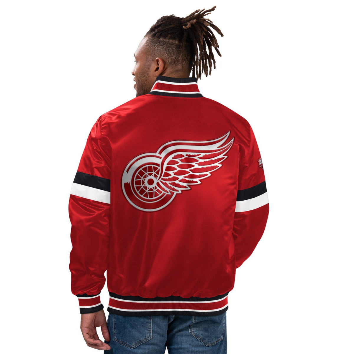 Detroit Red Wings NHL Homegame Satin Jacke rot - STADIUMDREAMS