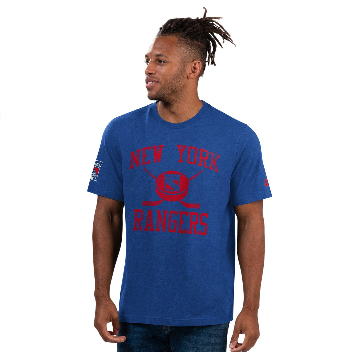 New York Rangers NHL Touch Down T-Shirt blau - STADIUMDREAMS