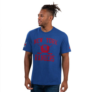 New York Rangers NHL Touch Down T-Shirt blau - STADIUMDREAMS