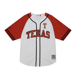 Texas Longhorns NCAA Practise Day Button Front Shirt Trikot weiss - STADIUMDREAMS