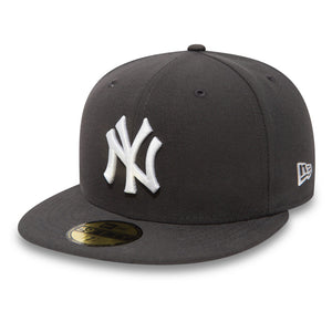 New York Yankees New Era 59FIFTY MLB Basic Cap Grau - STADIUMDREAMS