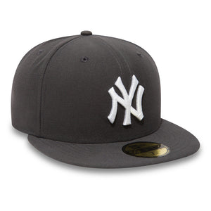 New York Yankees New Era 59FIFTY MLB Basic Cap Grau - STADIUMDREAMS